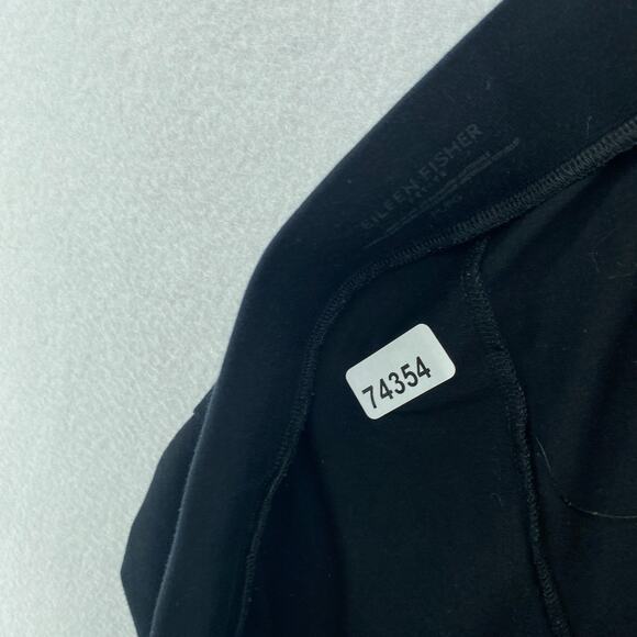 EILEEN FISHER Pants PL Petite Organic Cotton Stretch Jersey Tapered Black USA - Picture 13 of 13